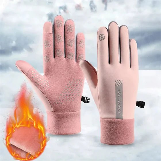 Vattentäta handskar med pekskärm och halkfria grepp