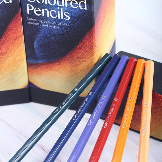 Bärbart färgpennor set