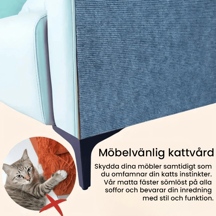 MeowMat - Säkra Möbler med Kattvänlig Skrapmatta