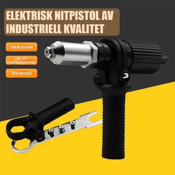 Professionell nitpistolset 🛠Med 4 st olika munstycksskruvar