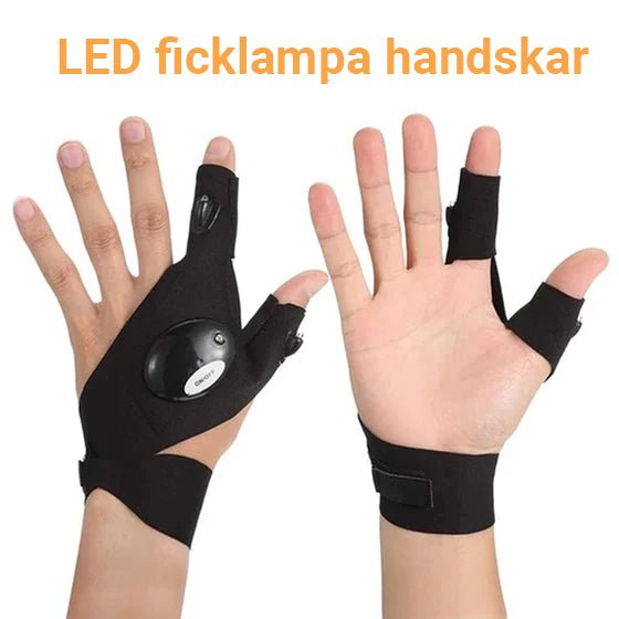 LED-handskar med vattentäta lampor